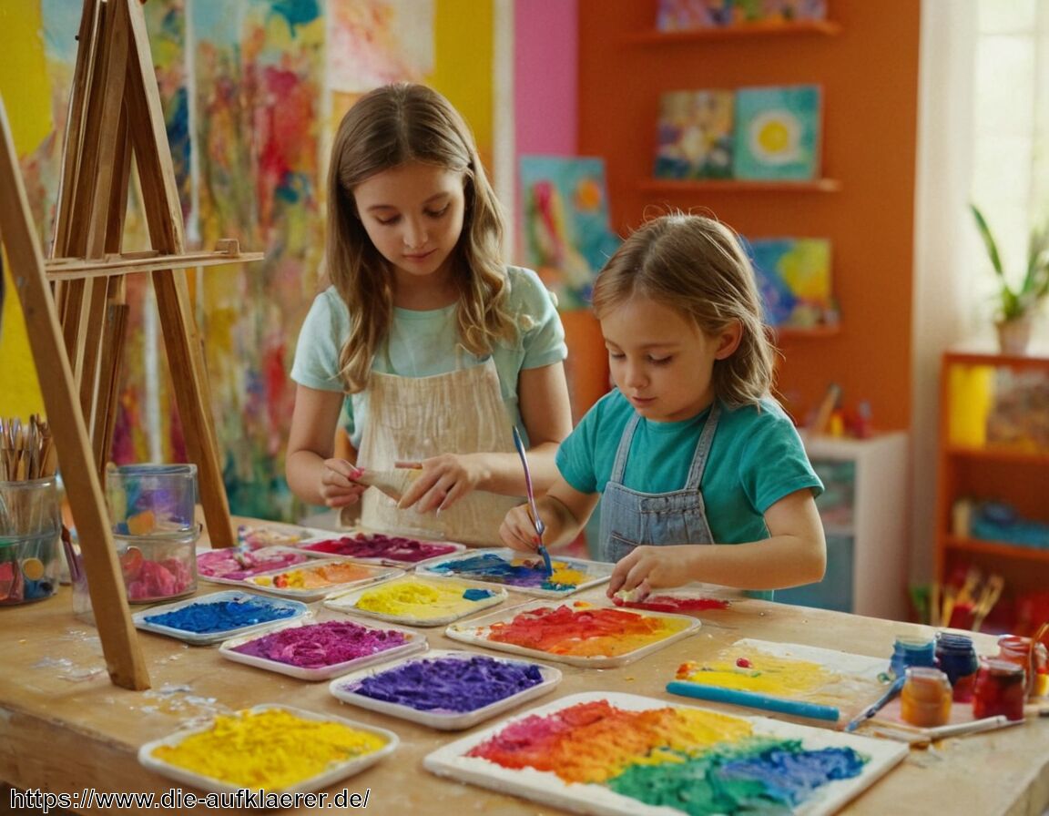 Experimentieren mit Farben und Texturen - Basteln mit Kindern - Das sind die besten Ideen